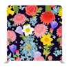 Colorful Floral Design On Dark Background Media Wall - Backdropsource