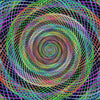 Multicoloured Wired Spiral Swirl Print Photography Backdrop