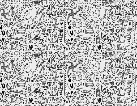 Conceptual Element Pattern Birthday Print Photography Backdrop