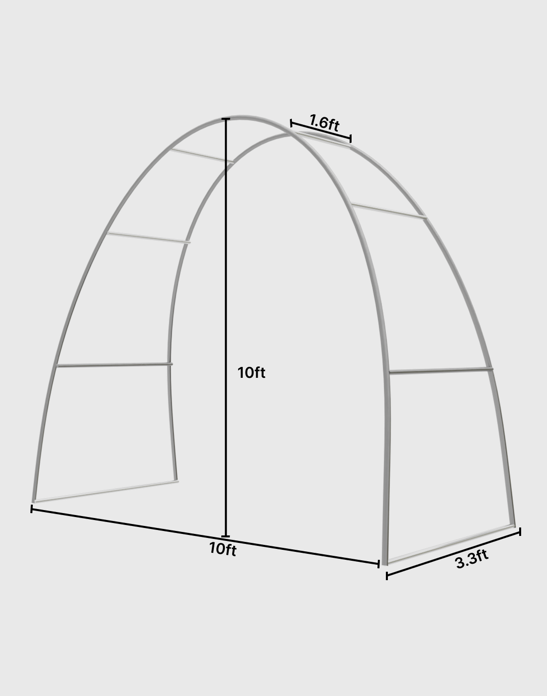 Tapered Tension Fabric Arch Display Stand