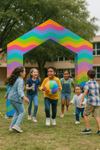 Peaked Arch Fabric Display for Events