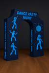 3D Fabric Triumphal Arch Backdrop