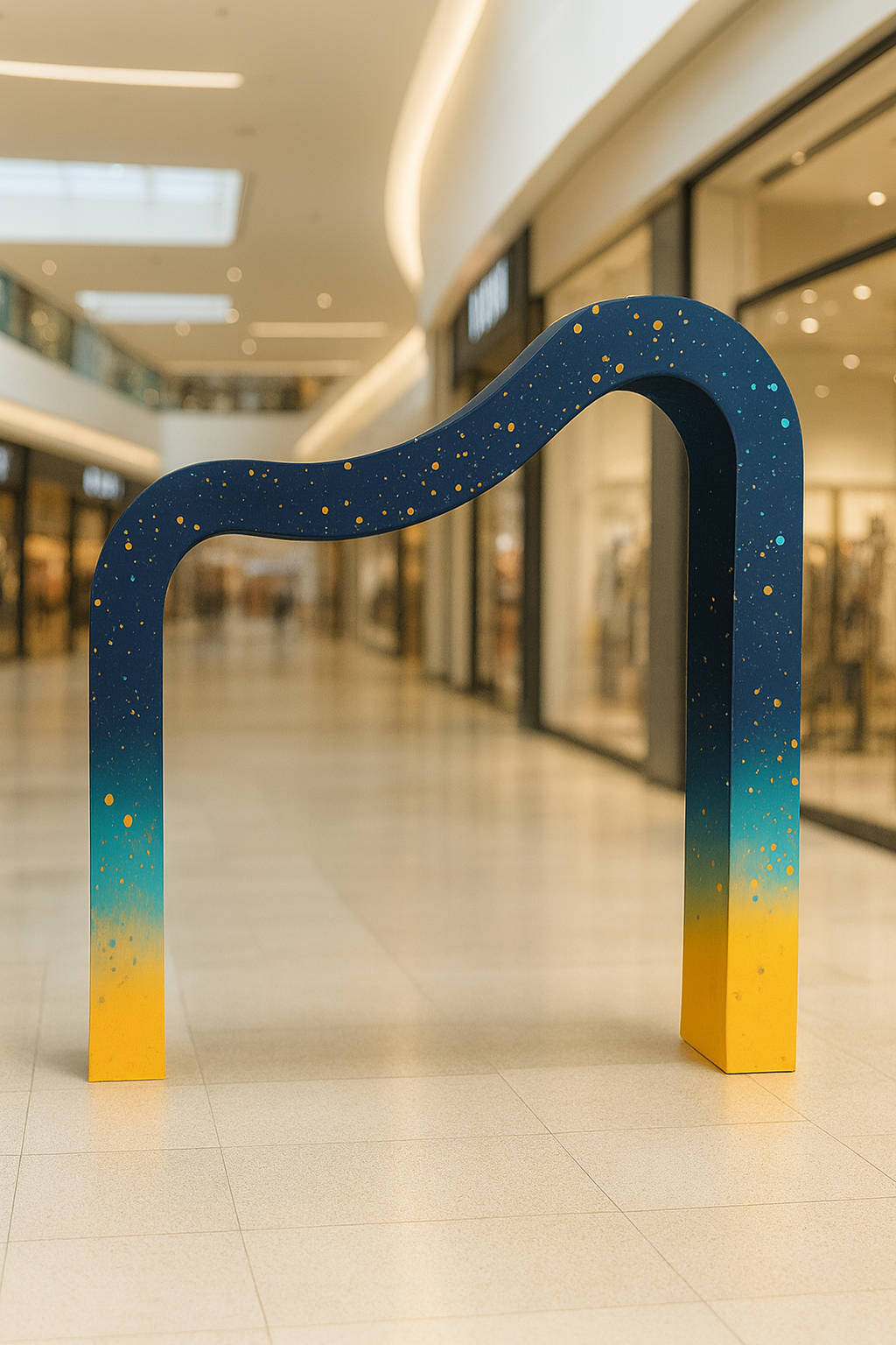 3D Fabric Curved Wave Arch Backdrop