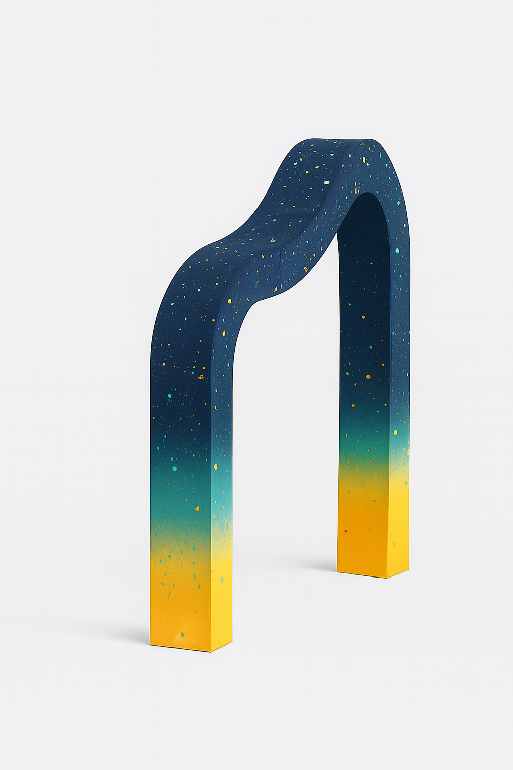 3D Fabric Curved Wave Arch Backdrop