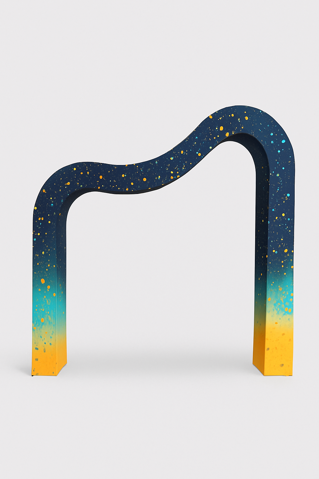 3D Fabric Curved Wave Arch Backdrop