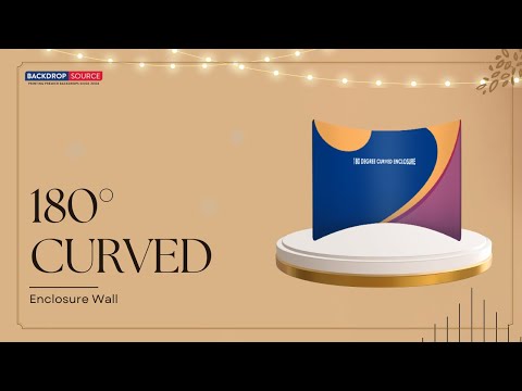 180° Curved Fabric Exhibition Booth Wall